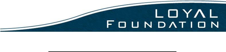 Press Release - The Loyal Foundation